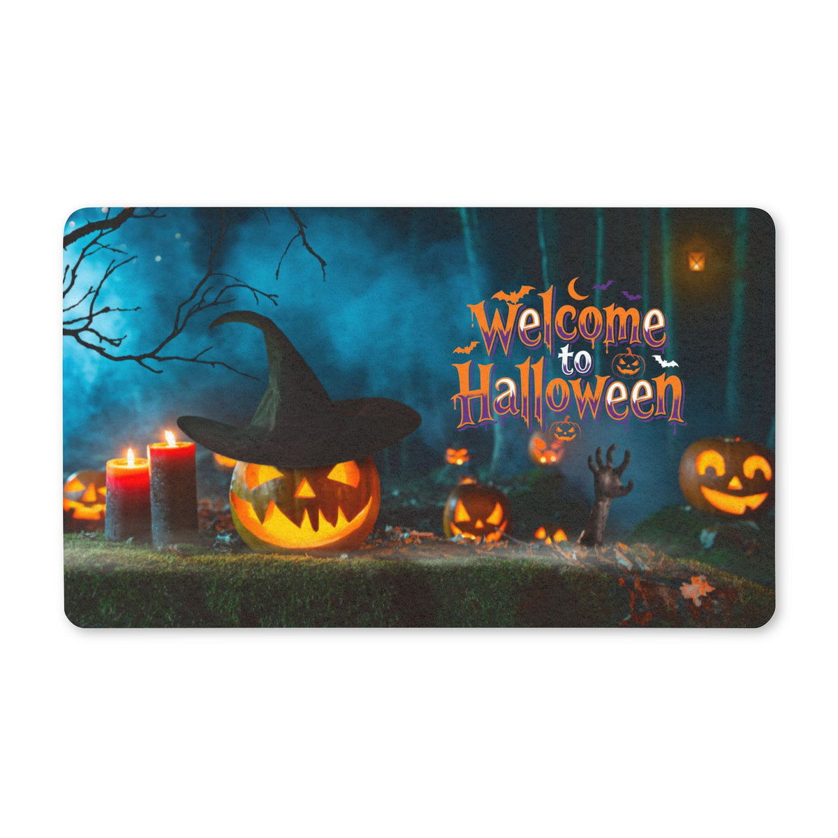 🎃 Halloween-Fußmatte – Creepy Welcome