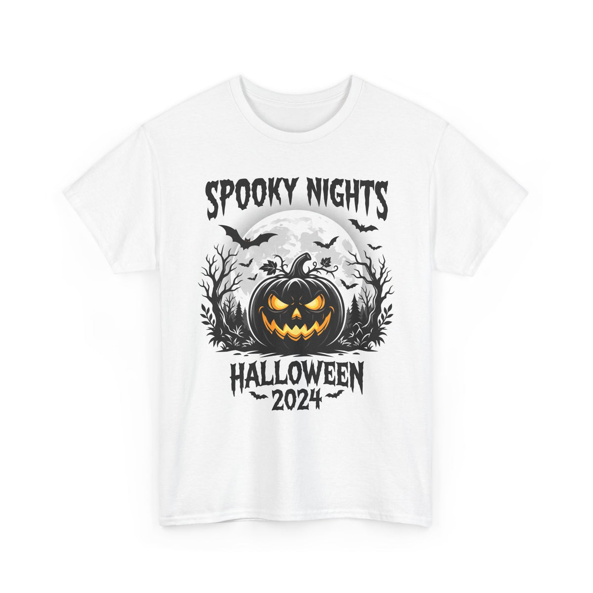 Halloween Graphic T-Shirt – Vintage-Inspired Spooky Design